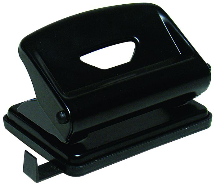 Дырокол на 2 отверстия, до 16 листов (4317), металлический, черн. Scholz - фото 1