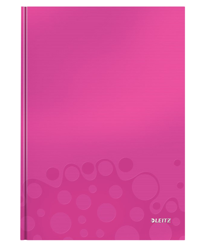 Зошит А4, 80арк. WOW, А4, тверда обложка, офсет, кліт., рожев. LEITZ - фото 1