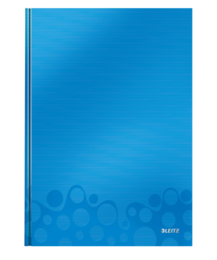 Тетрадь А4, 80л. Wow твердый переплет, офсет, кл., голуб. LEITZ - фото 1