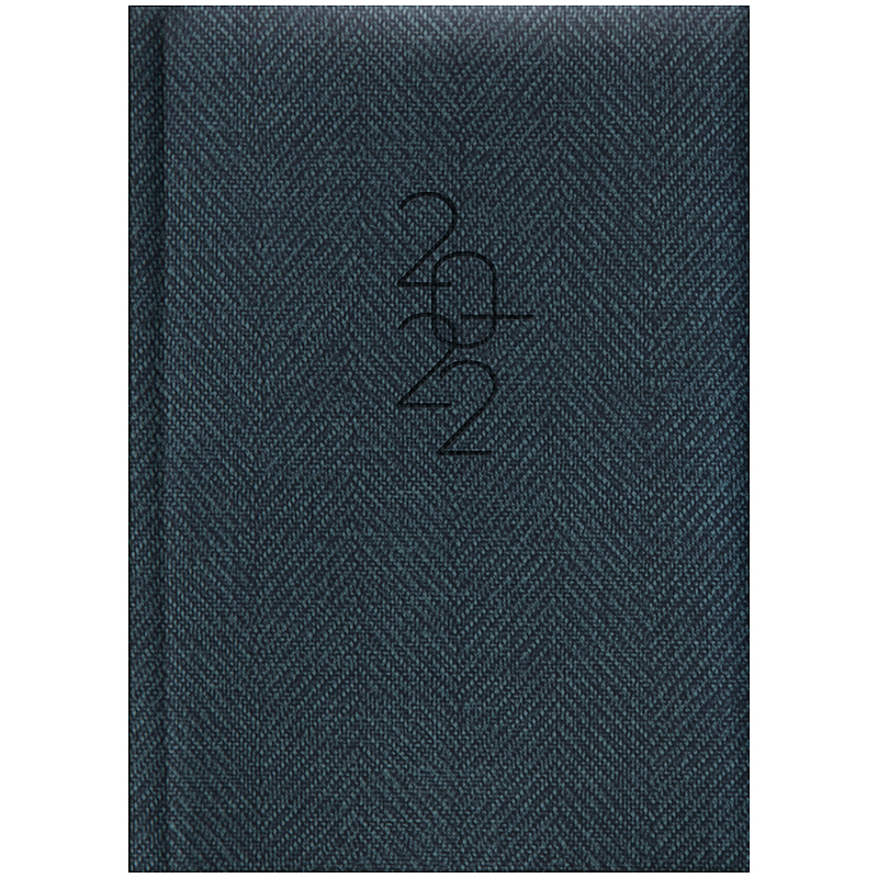 Щоденник датований 2022 кишеньковий Tweed, 10х14см., сірий Brunnen - фото 3