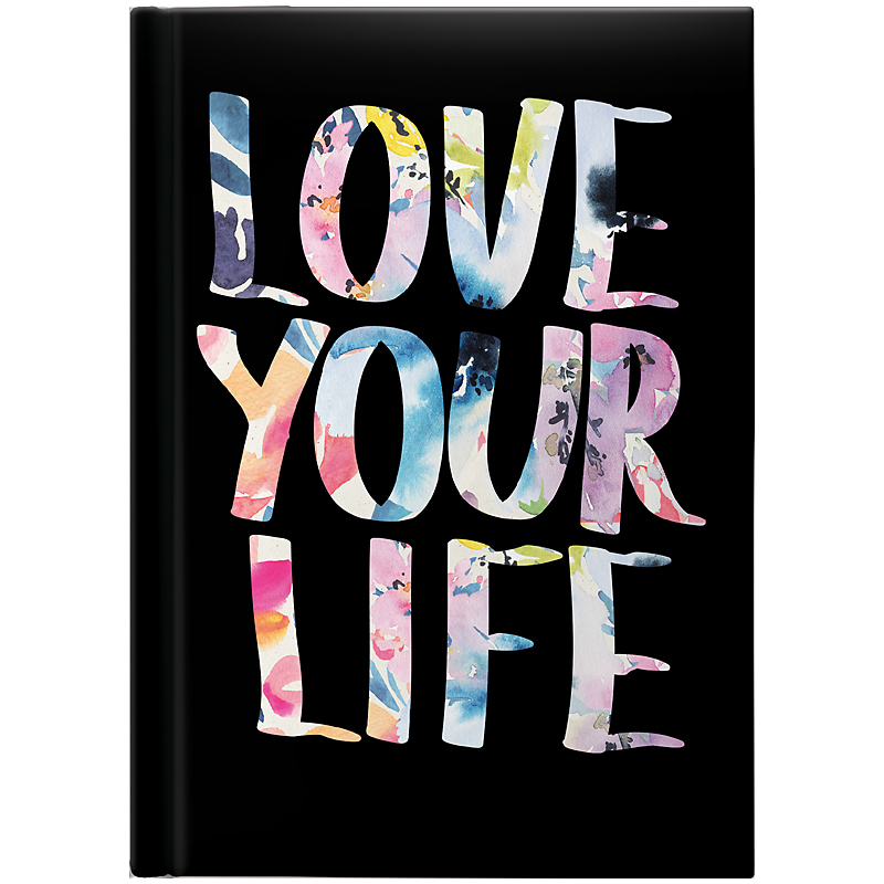Ежедневник датированный 2022 карманный Графо Love your life, 10х14см. , черн. Brunnen - фото 3