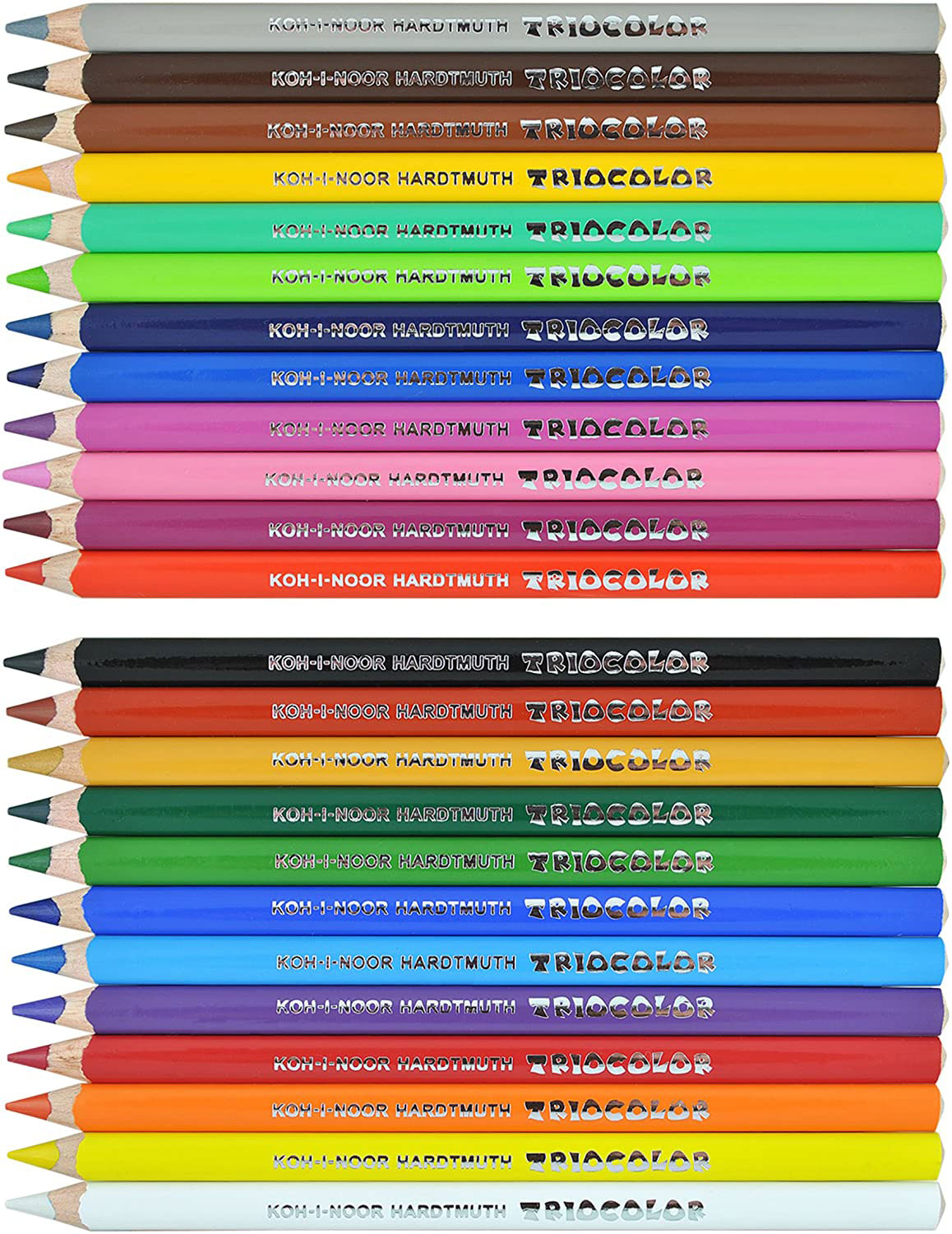 Карандаши цветные, 24цв. TRIOCOLOR Jumbo 