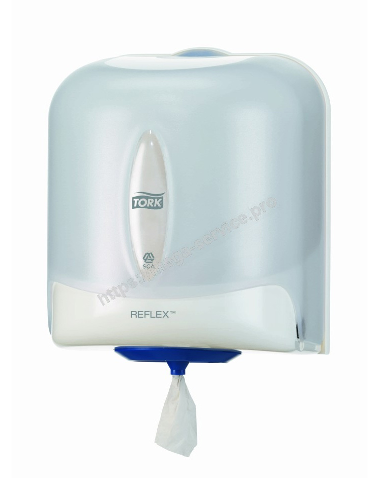 Тримач полистовий з центральним витягуванням, Reflex, Максі, пластик,(M4), біл. Tork - фото 4