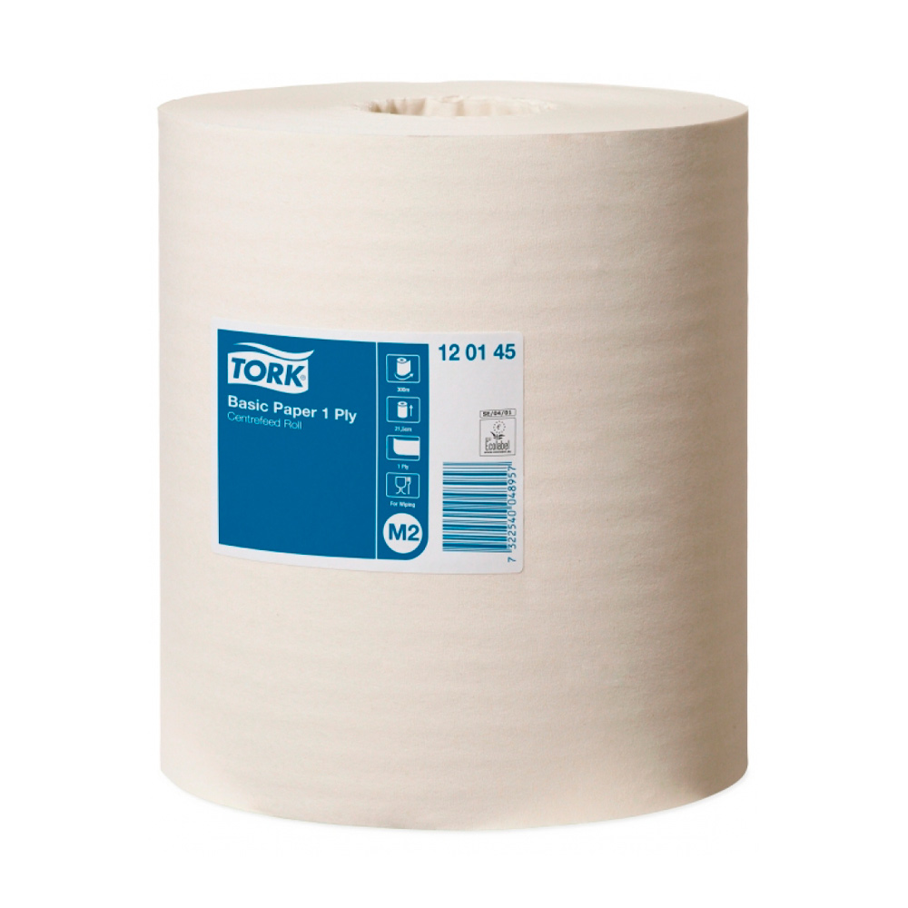 Рушники рулонні з центральним витягуванням, 1шар., 300м., ширина рул.-21,5см., система-M2, біл Tork - фото 2