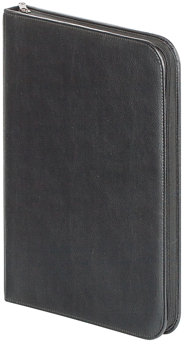 Папка шкір/зам. на блискавці, чорн. BuroMax - фото 1