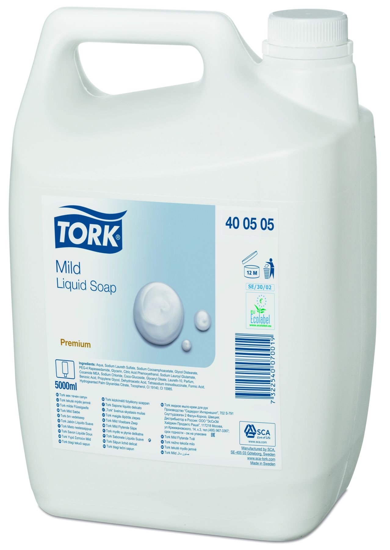 Мыло-крем жидкое, 5000мл. Premium, канистра Tork - фото 1