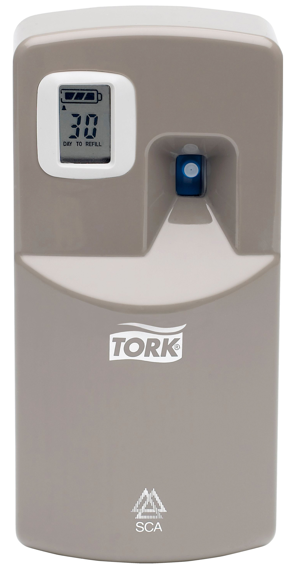 Диспенсер для аерозольного освіжувача повітря Aluminium, електронний, пластик, (A1), сірий Tork - фото 3