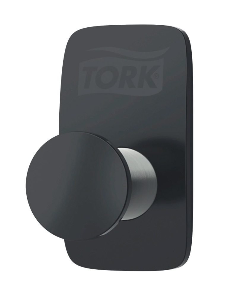 Гачок для одягу, метал / пластик, сірий Tork - фото 1