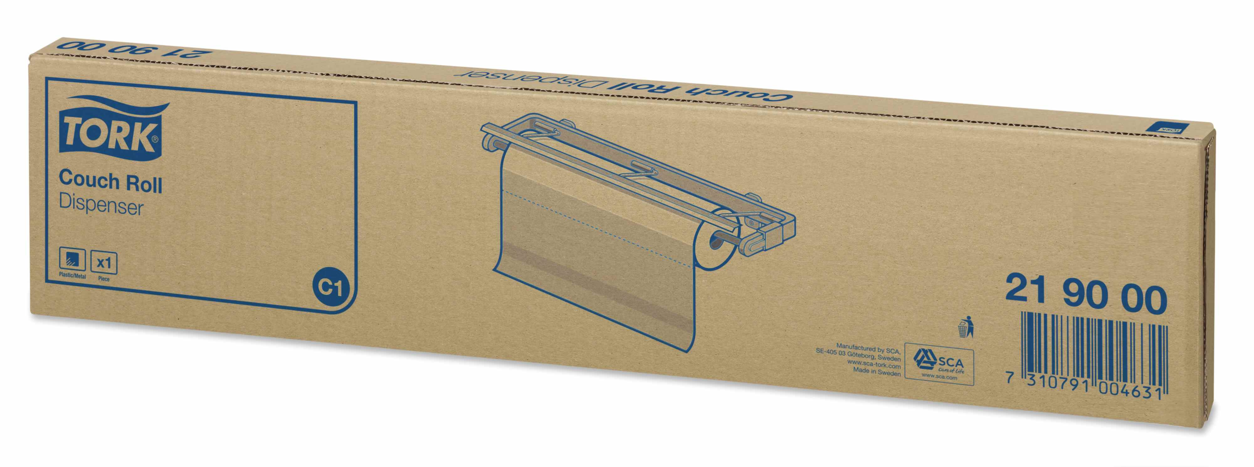 Диспенсер для медицинских простыней, метал, (C1), бел. Tork - фото 2