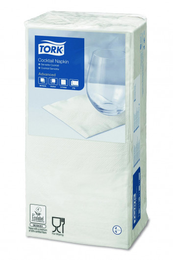 Салфетки 24*24см. Tork Advanced 2-х слойная, 200шт./уп., бел. Tork - фото 1