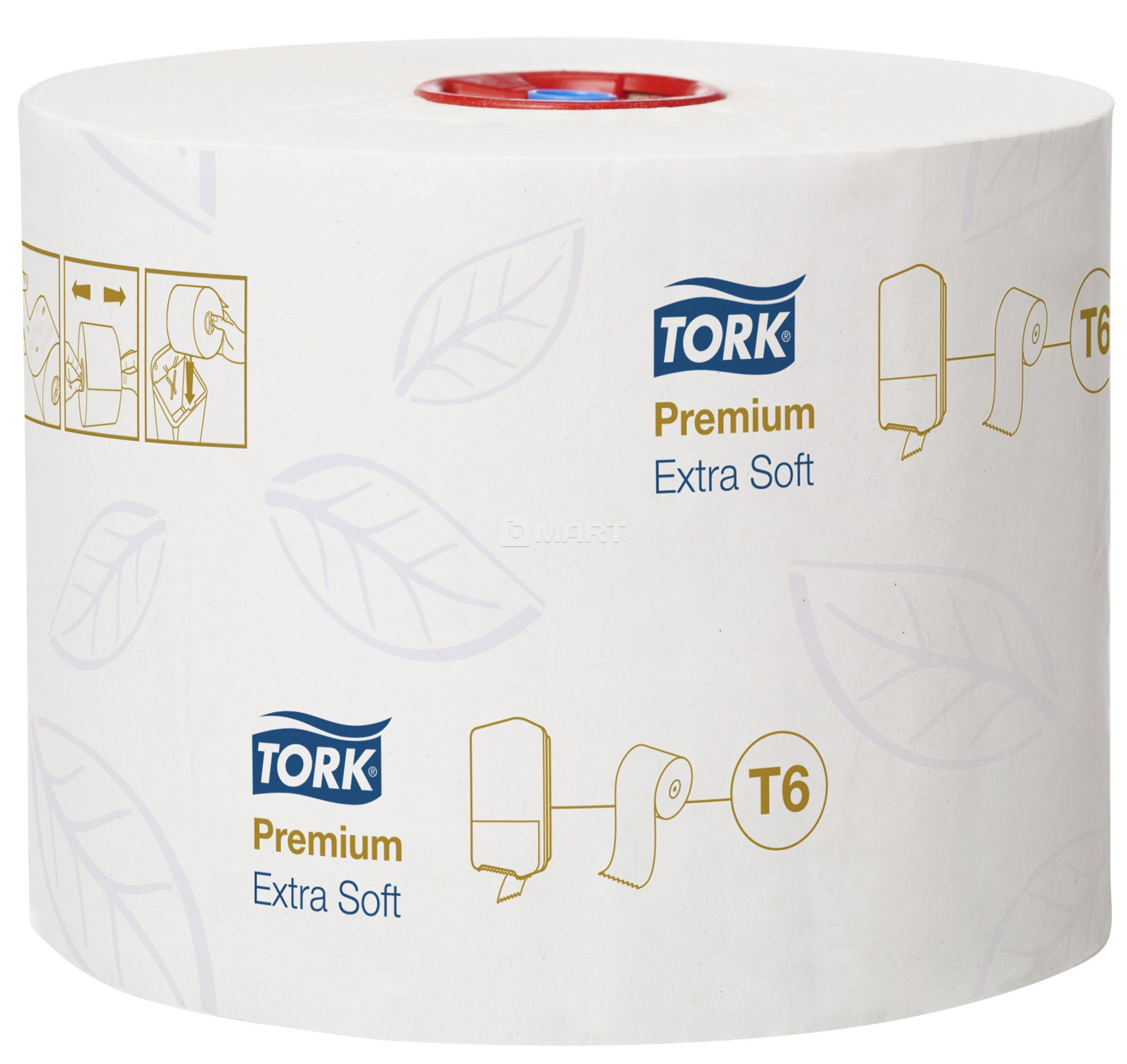 Туалетний папір в міні-рулонах Premium, 3-х шар, 70м., 27шт./уп., супер м'який, (T6), біл. Tork - фото 2