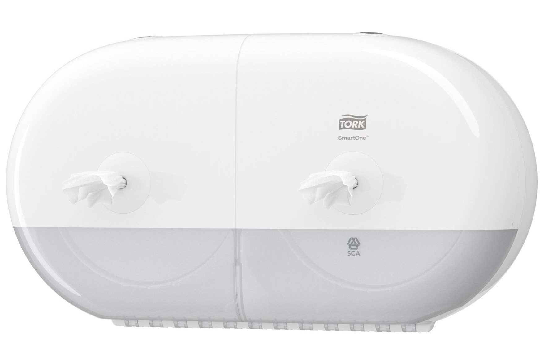 Тримач для туалетного паперу у рулонах міні, на два рулони SmartOne, пластик , (T9), біл. Tork - фото 6