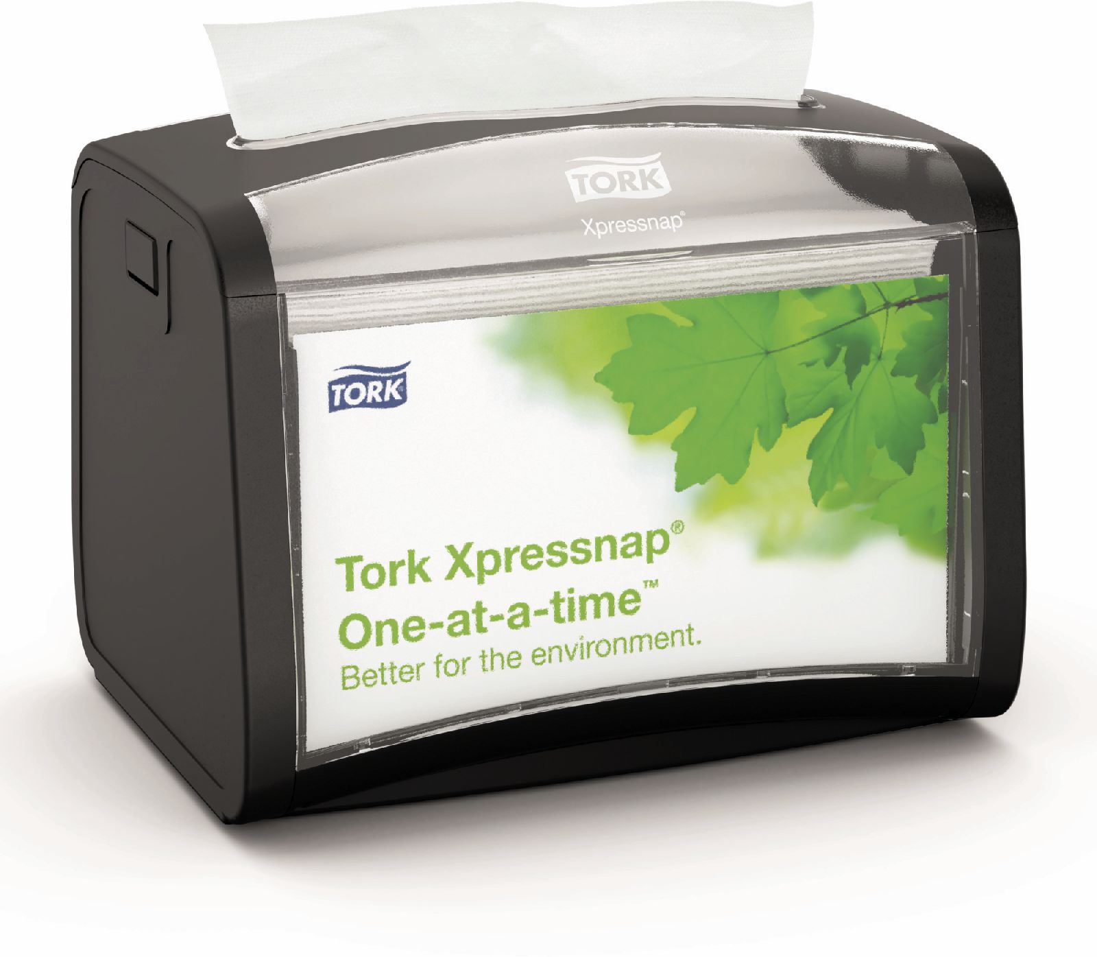 Диспенсер для салфеток Xpressnap® №4, 21,1*15*15,5см, Interfold, (N4), черн. Tork - фото 1