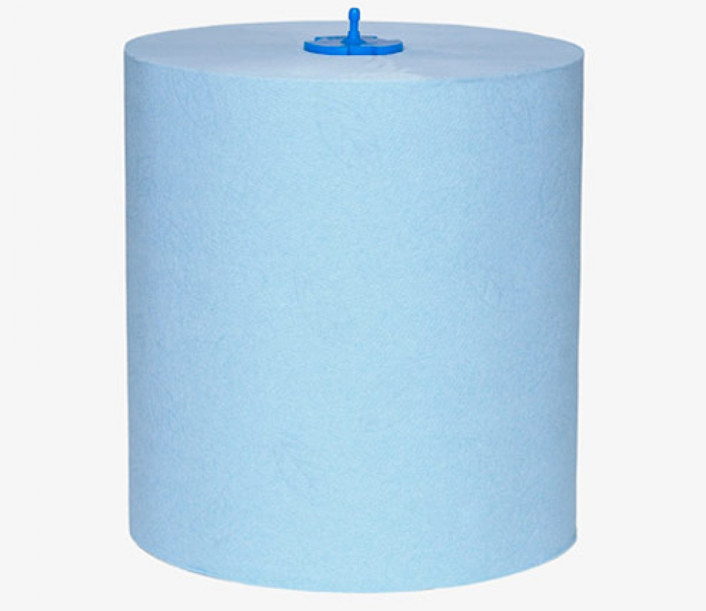 Полотенца рулонные Advanced, 2-х сл, целлюлоза, 150м., шир/рул. 21см., 6рул/уп.,суперм., (H1), син. Tork - фото 1