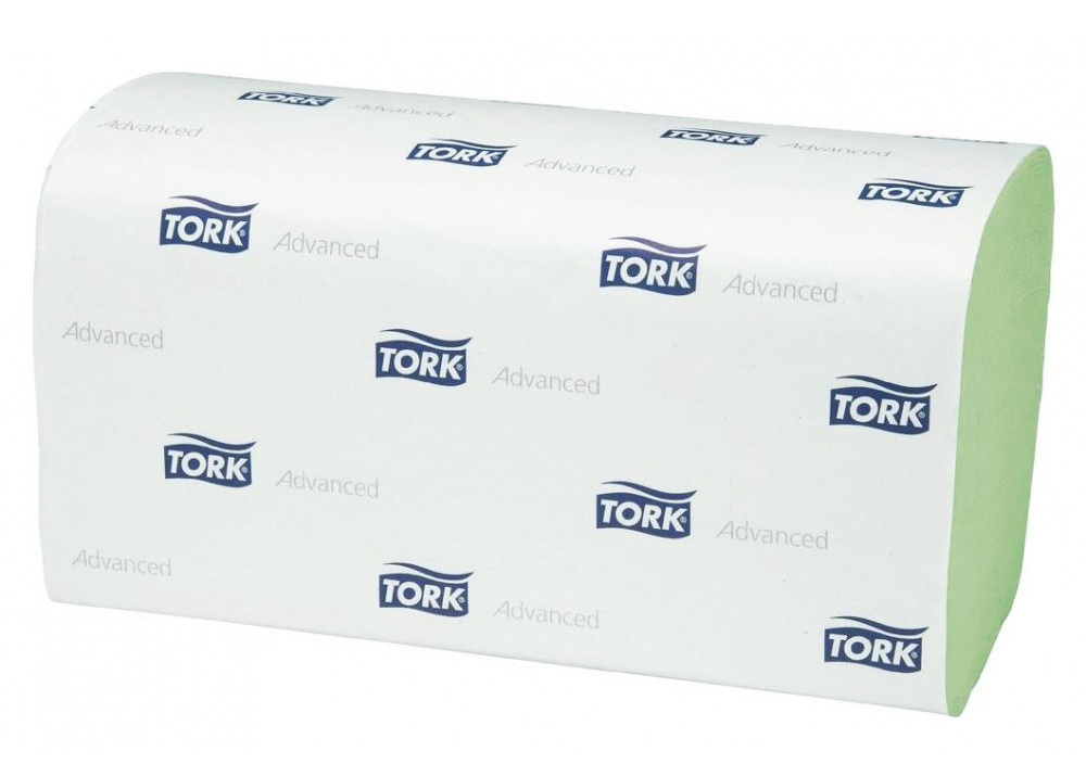 Полотенца листовые ZZ(C)-складка 2-сл., 250 лист.(24,8*11,5/23см.) Advanced, (H3), салат. Tork - фото 2