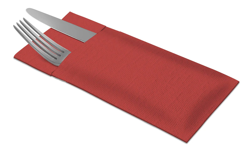 Конверт для столовых приборов Tork Premium Linstyle® 1 слой., 40*39см 60шт./уп., красн. Tork - фото 2