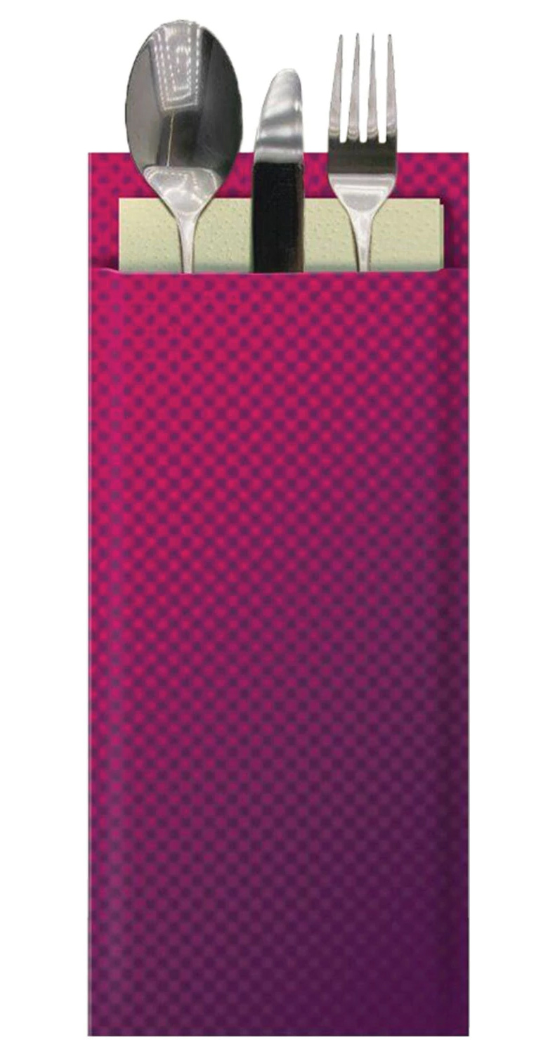 Конверт для столових приборів Tork Bordeaux 2-шар., з серветкою 39*23см 100шт. / уп., борд. Tork - фото 2