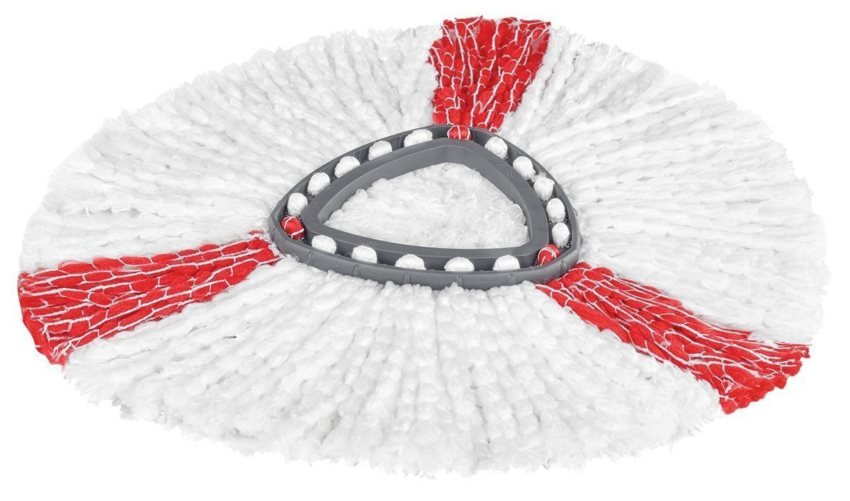 Насадка Моп круглий для швабри, EasyWring & Clean TURBO, мотузковий,  поліестер, біл. Vileda - фото 1