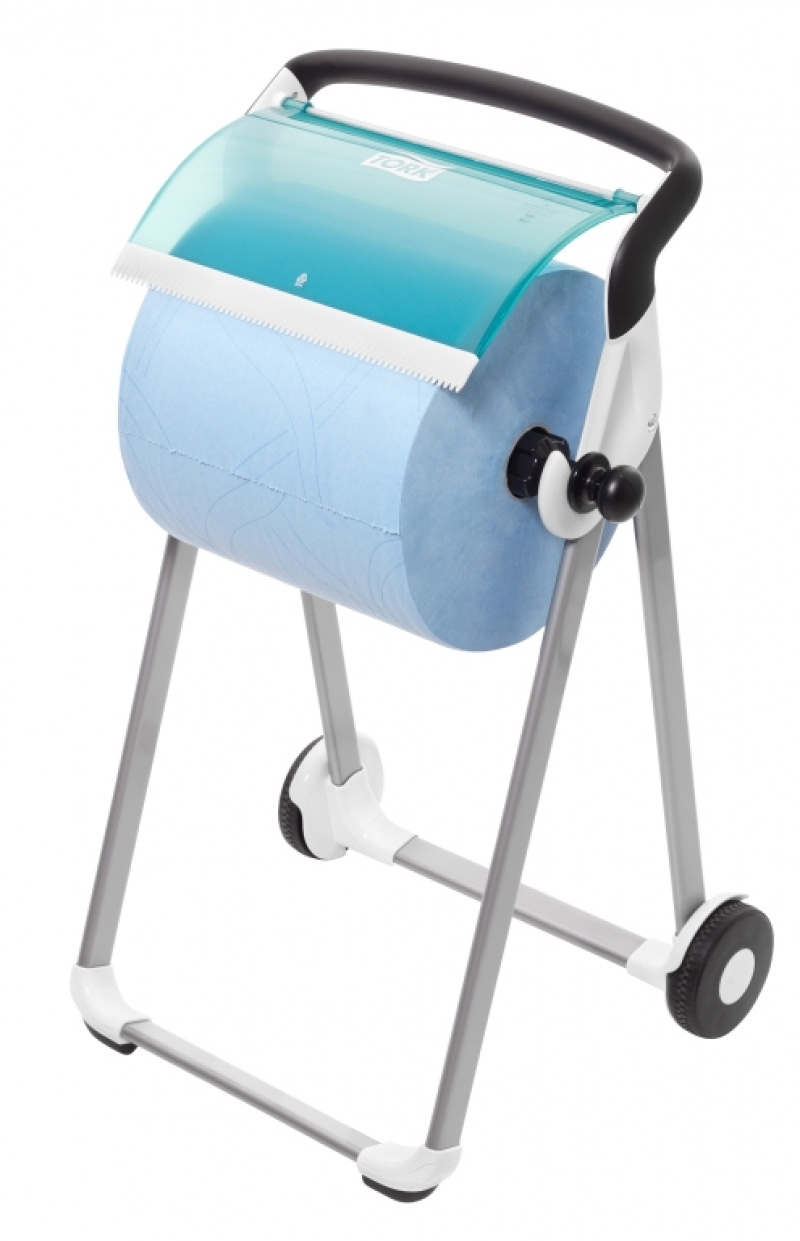 Диспенсер для материалов в рулоне Tork Performance, напольный, (W1), бел./бирюзовый Tork - фото 2