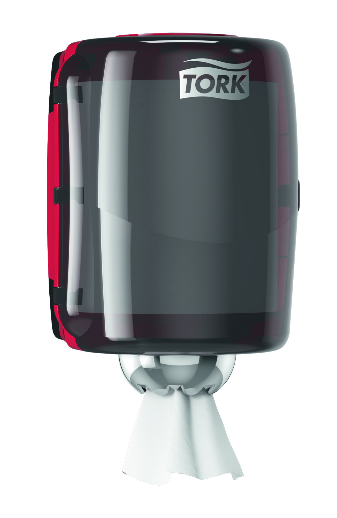 Диспенсер для материалов в рулоне с центральной вытяжкой Tork Performance Макси, (M2), красн./черн. Tork - фото 4
