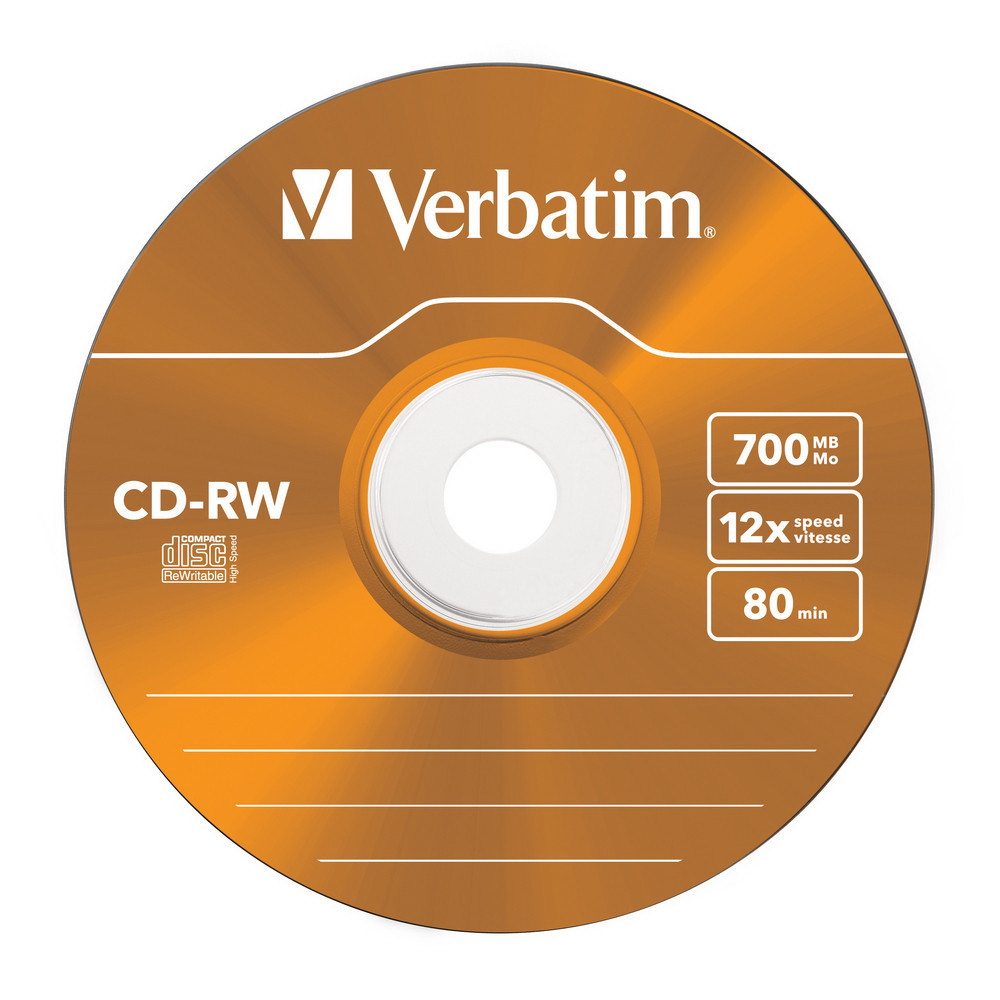 Диск CD-RW 700Mb/80min 12x slim Verbatim - фото 2