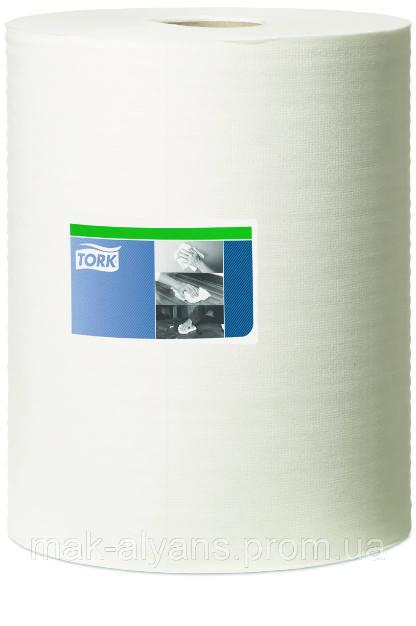 Нетканный материал универсальный Tork 530, мал/рулон, 1-сл., 32*38см., 106,4м., 280шт./уп., бел. W1 Tork - фото 1