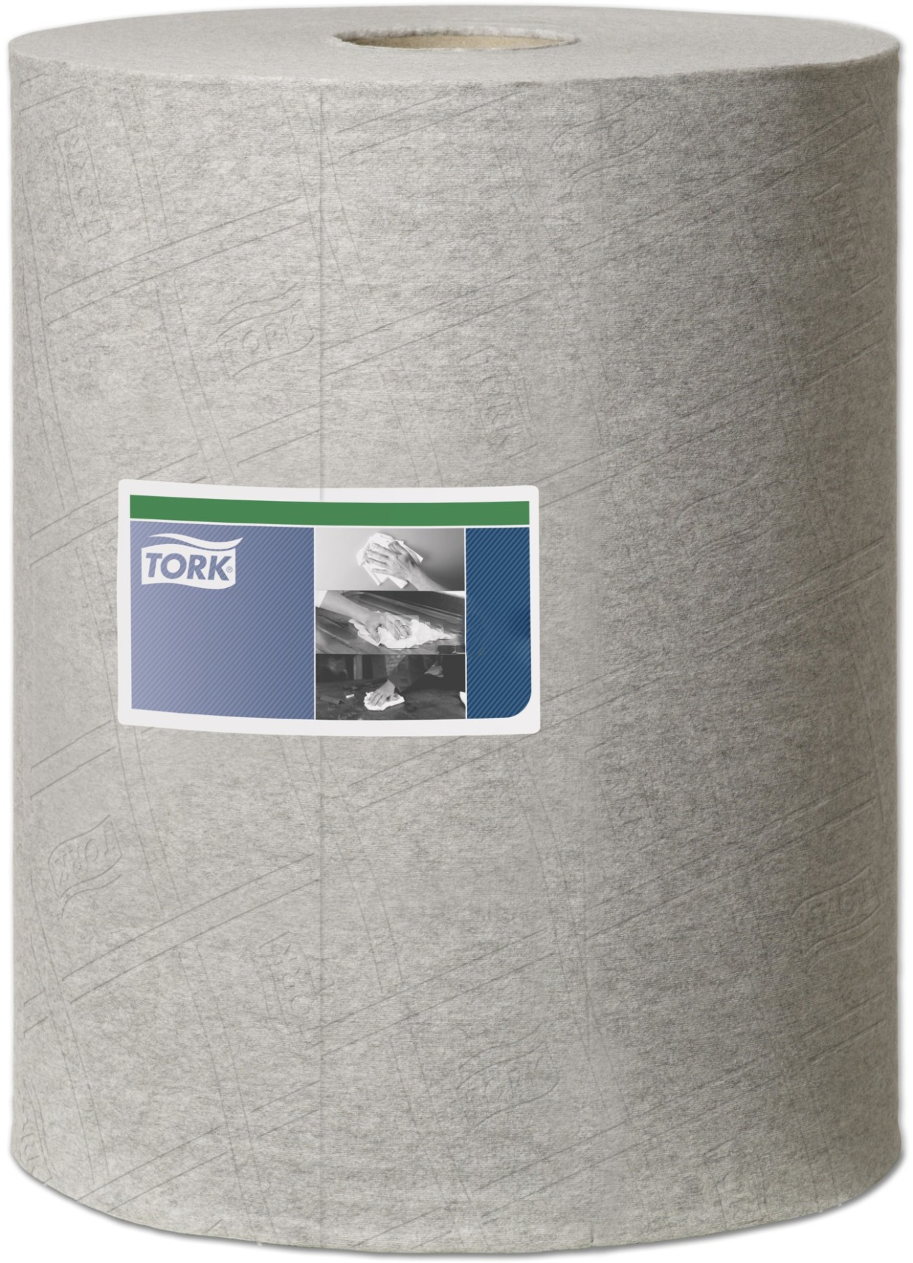 Нетканий матеріал універсальний Tork 520, малий рулон1-сл., 32*38см., 148м., 390шт./уп., сірий, W1 Tork - фото 2