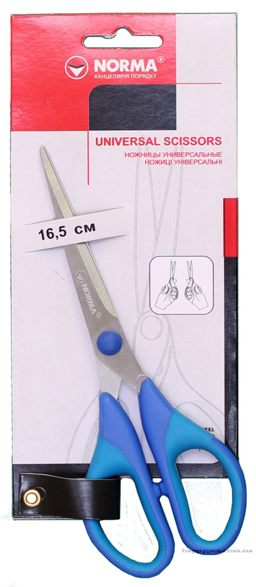 Ножницы 16,5см., с резиновыми вставками NORMA - фото 1