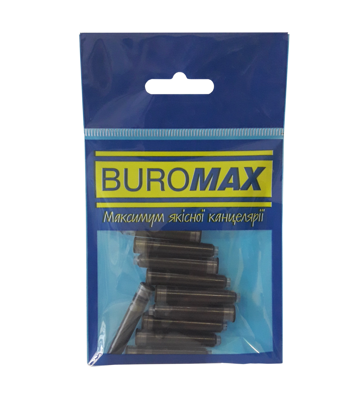 Картриджи чернильные малые, 10шт./уп.,  син. BuroMax - фото 1