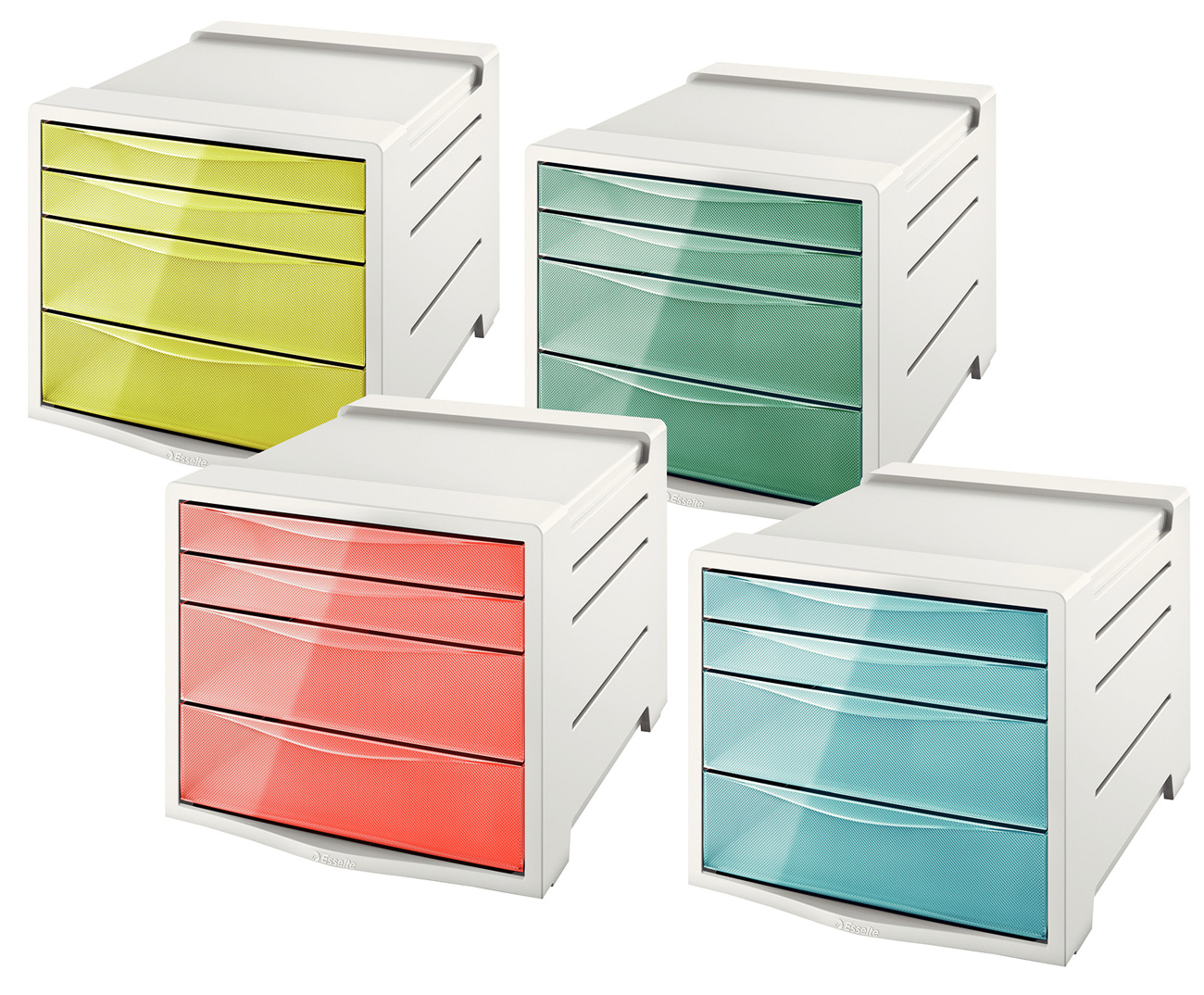 Настольный короб с 4 ящиками Esselte Colour'ice, зелен. Esselte - фото 2