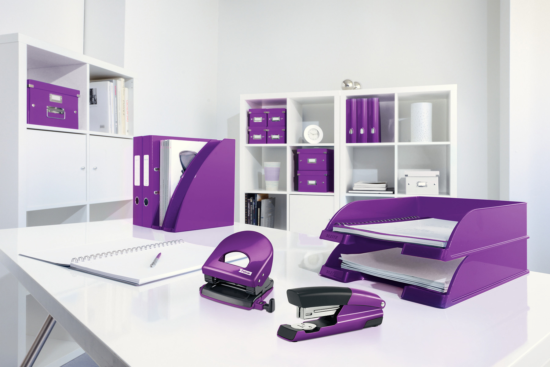 Лоток вертикальний Wow. метал. , пурпупр. LEITZ - фото 2