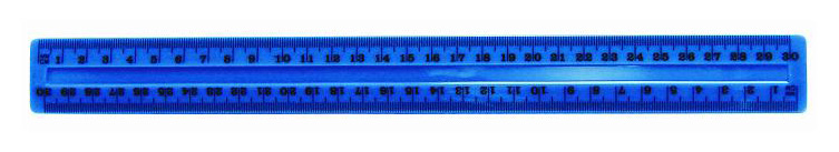 Линейка пластиковая 30см, цветная, ассорт. NORMA - фото 1