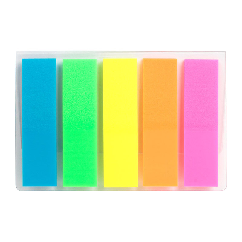 Закладки 12х45мм., 5 цветов по 25 листов Axent Delta - фото 2