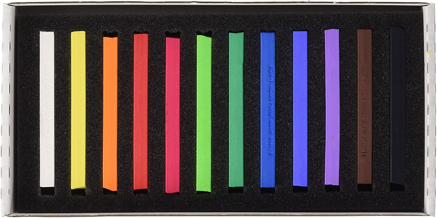 Пастель сухая мягкая 12 цветов, TOISON D'OR 8582012001ks Koh-i-noor - фото 2