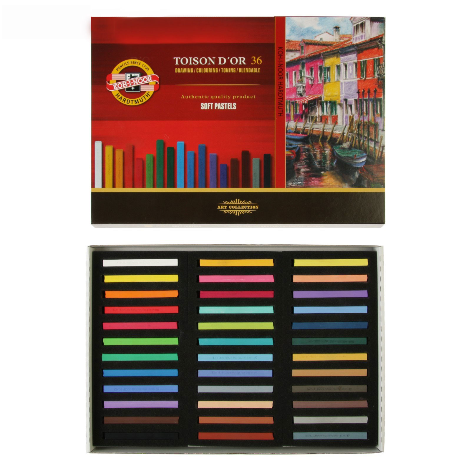Пастель сухая мягкая 36 цветов, TOISON D'OR 8585036001ks Koh-i-noor - фото 2