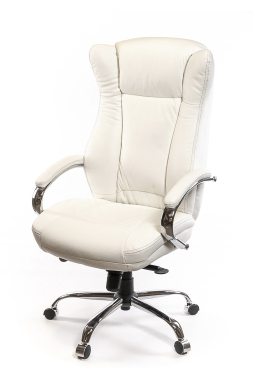 Кресло для руководителя Бадалона CH MB (Кожа LC-F), беж. АКЛАС - фото 5