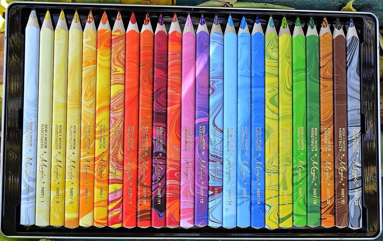 Олівці багатокольорові, 23кол., MAGIC 3 in 1,+ блендер, метал./коробка Koh-i-noor - фото 2