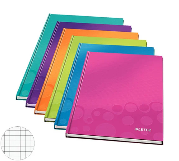 Зошит А4, 80арк. WOW, А4, тверда обложка, офсет, кліт., чорничний LEITZ - фото 4