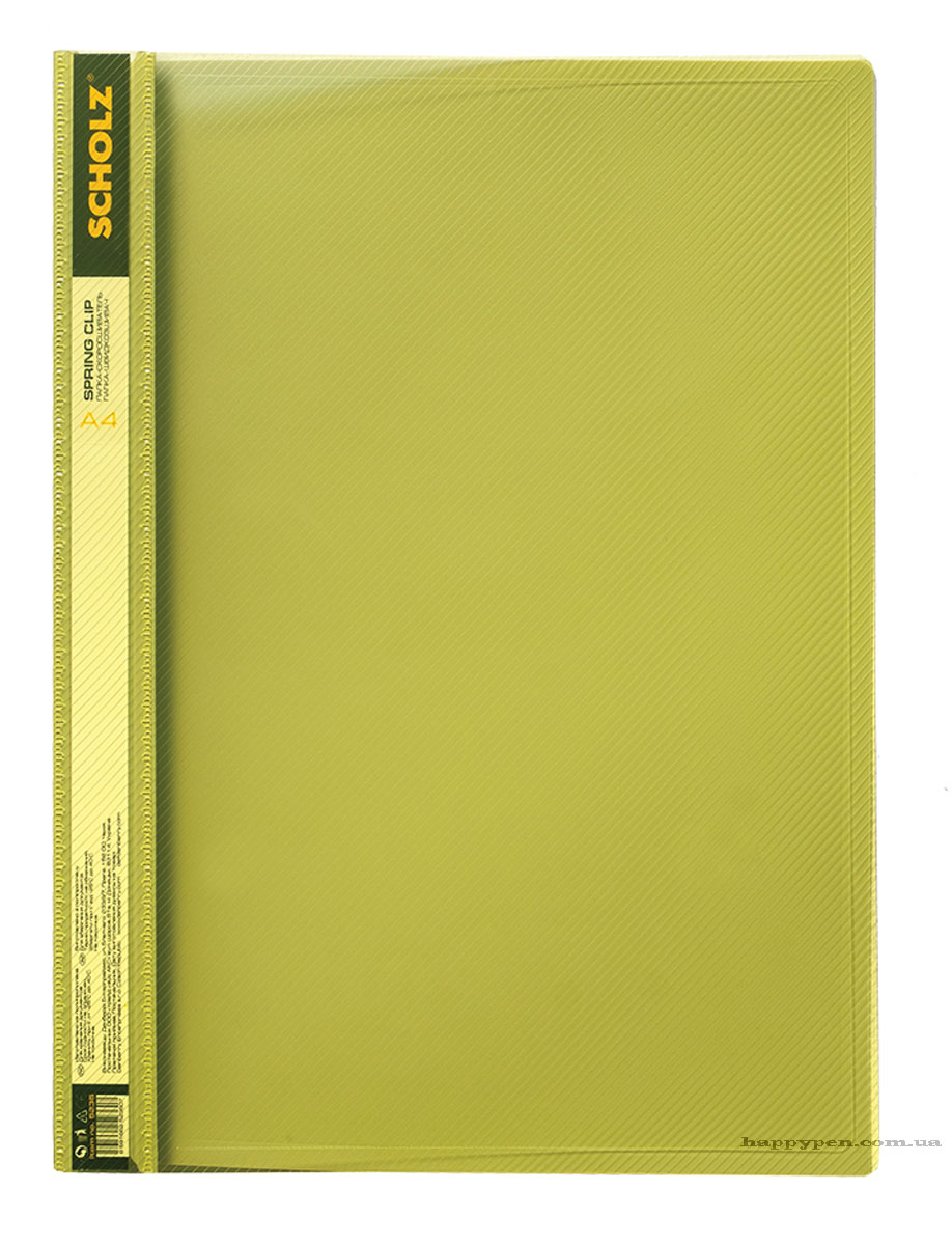 Папка со скоросшивателем 20мм., прозрачный верх, ассорт. Scholz - фото 1