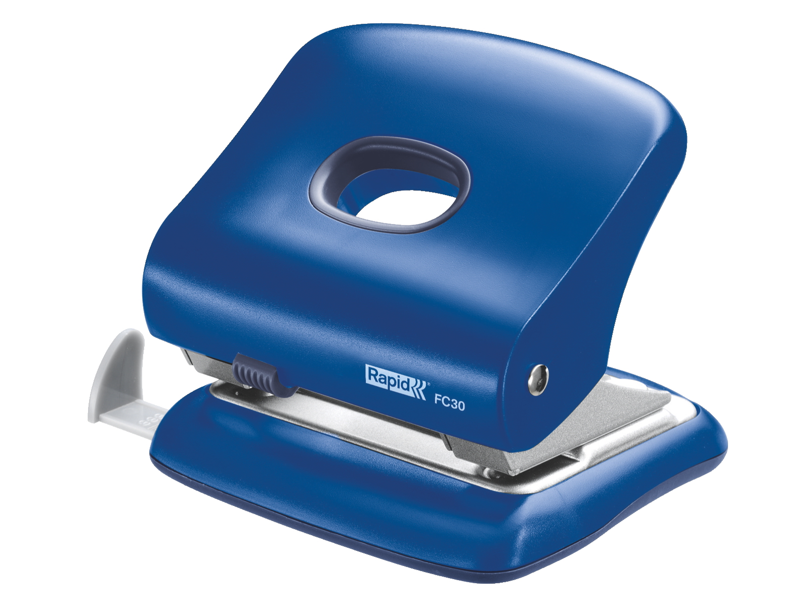 Діркопробивач на 2 отвори, до 30 аркушів Fashion FC30, металевий, син. Rapid - фото 1