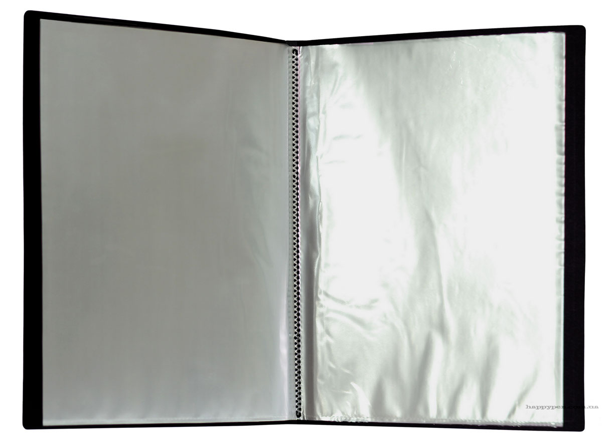 Папка на 40 файлов, пластик, толщина 700мкм., черн. Scholz - фото 2