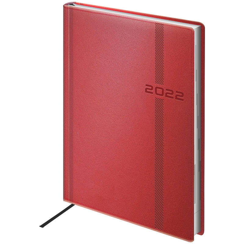 Ежедневник датированный 2022 Стандарт Melavir, 14,5х20,6см., красн. Brunnen - фото 2