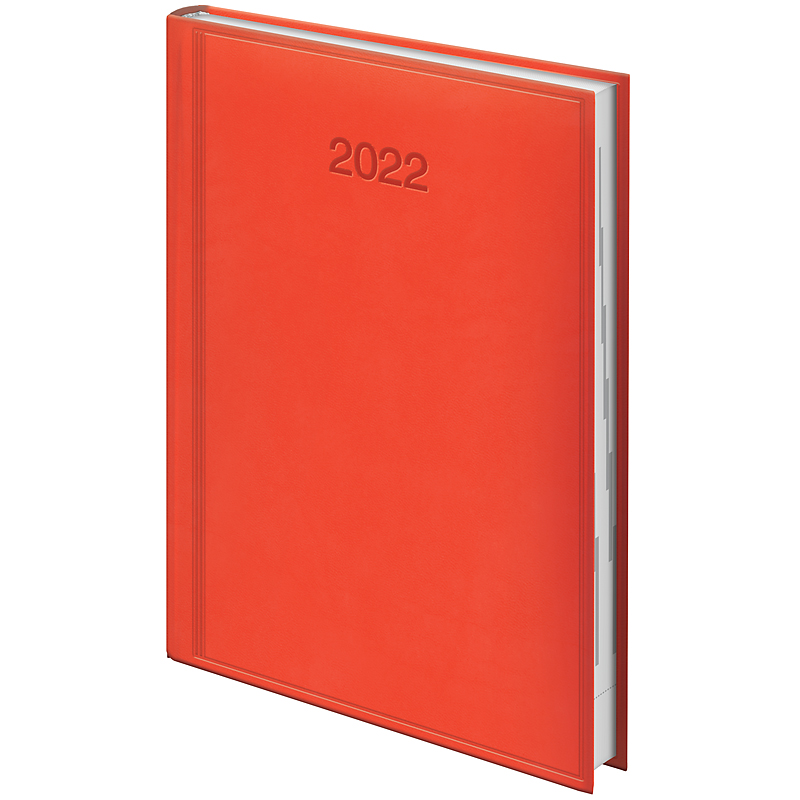 Ежедневник датированный 2022 Стандарт Torino, 14,5х20,6см., ярко-красный Brunnen - фото 2