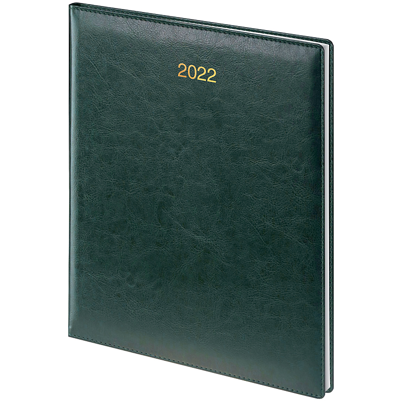 Еженедельник датированный 2022 Бюро Soft, 21х26см., зелен. Brunnen - фото 2