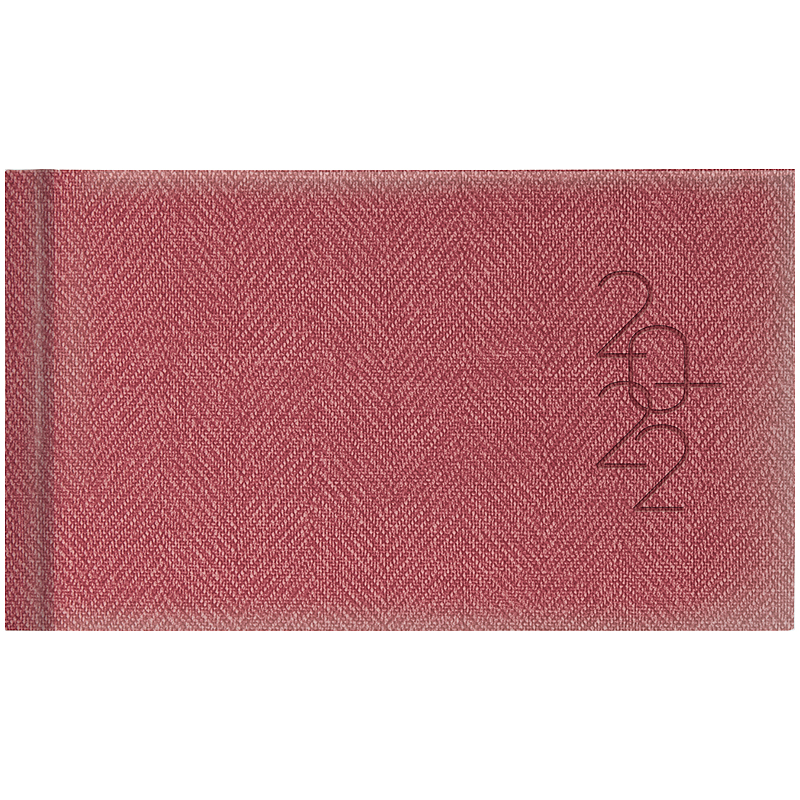 Еженедельник датированный 2022 карманный Tweed, 15,3х8,7см., красн. Brunnen - фото 2