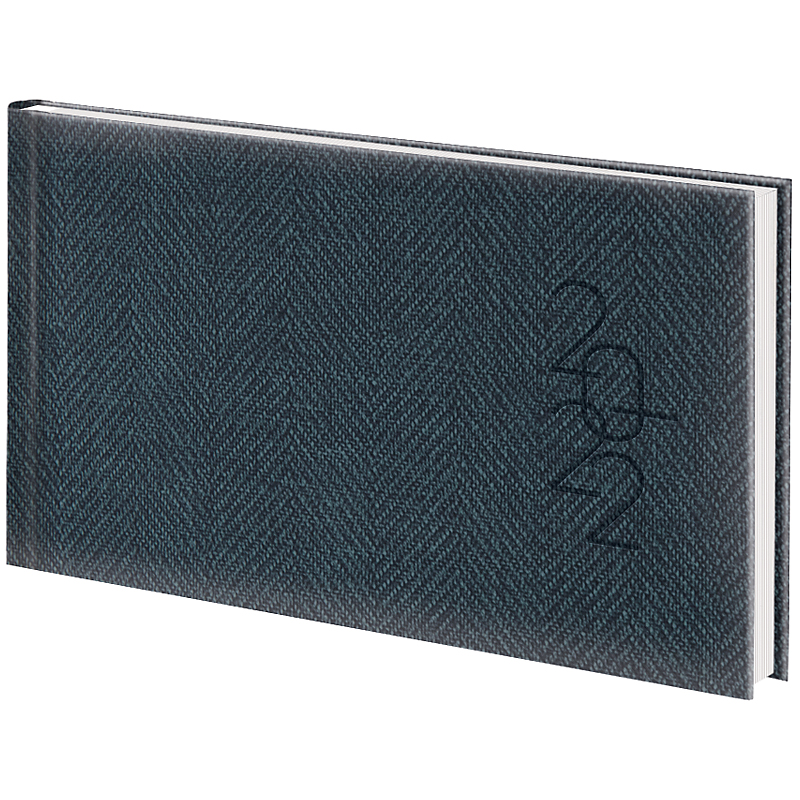 Еженедельник датированный 2022 карманный Tweed, 15,3х8,7см., серый Brunnen - фото 2