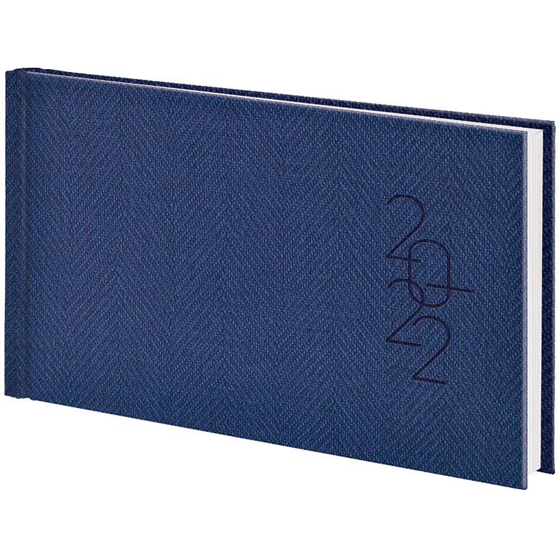 Еженедельник датированный 2022 карманный Tweed, 15,3х8,7см., син. Brunnen - фото 2