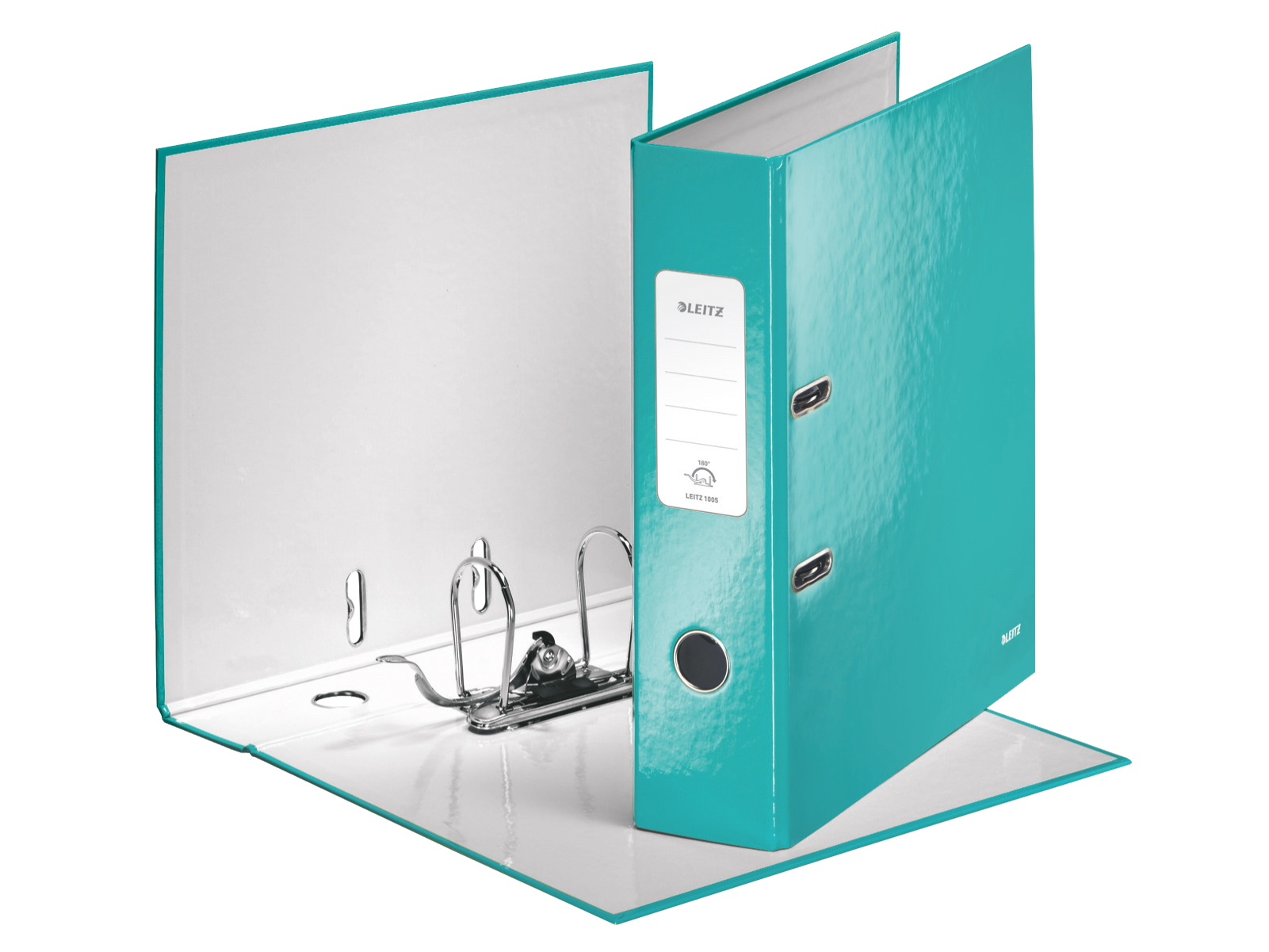 Реєстратор 8см. А4 (PP) 180мм., Wow, метал. бірюз. LEITZ - фото 2
