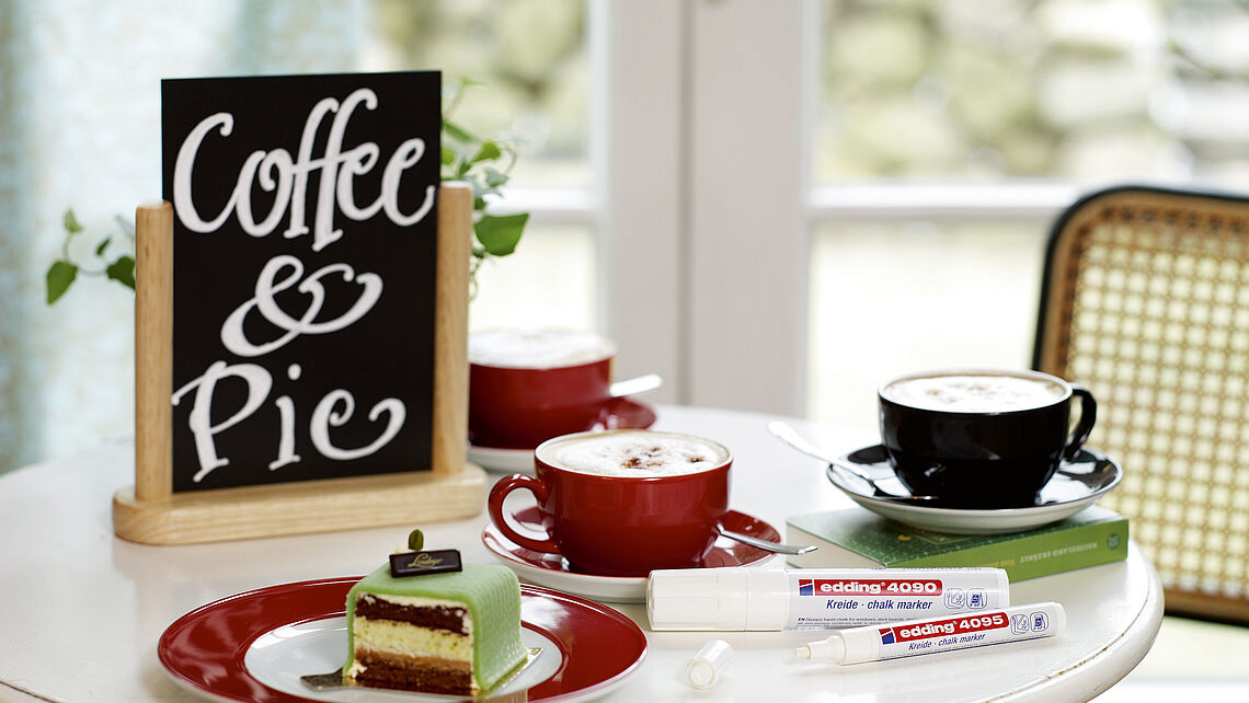 Маркер для окон 4090, клиновидное острие 4-15мм., коричн. Edding - фото 2