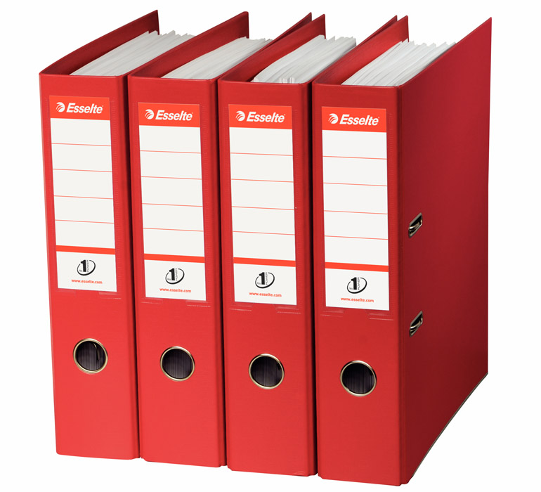 Реєстратор 7,5см. А4 (PP) No.1 Power, червон. Esselte - фото 2